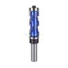 24TE Flush Trim Router Bit Shank Double Bearing for Detailed Carving Double Bearing Design and Spirals Flutes