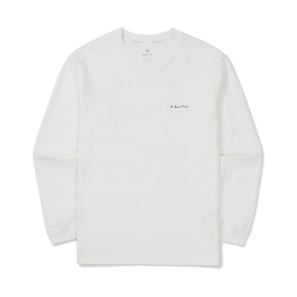 [Snowpeak] Aerocool Crayon Long Sleeve T-shirt Off White (S26SUFTL74)