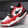 Spring Men's Shoes New Leather Surface Breathable Platform Casual Men's Shoes Fashion Basketball Shoes