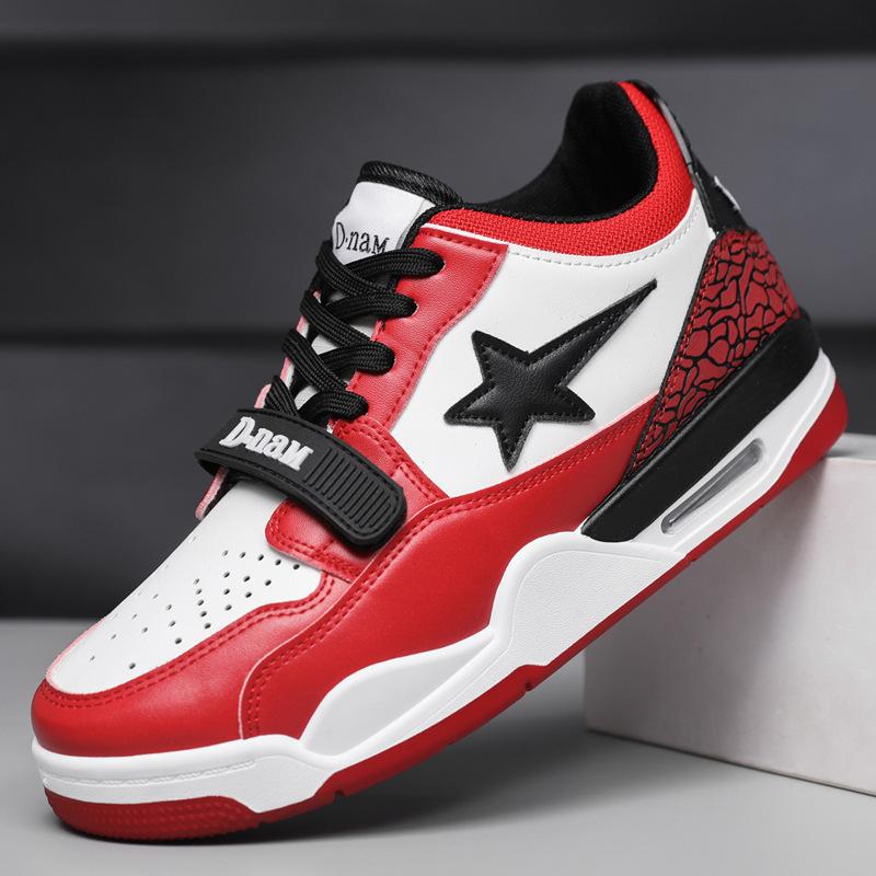Spring men's shoes new leather surface breathable platform casual men's shoes fashion basketball shoes