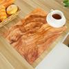 Wood Print Linen Dining Table Mats Alphabet Kitchen Placemat 30X40cm Coasters Pads Bowl Cup Mat