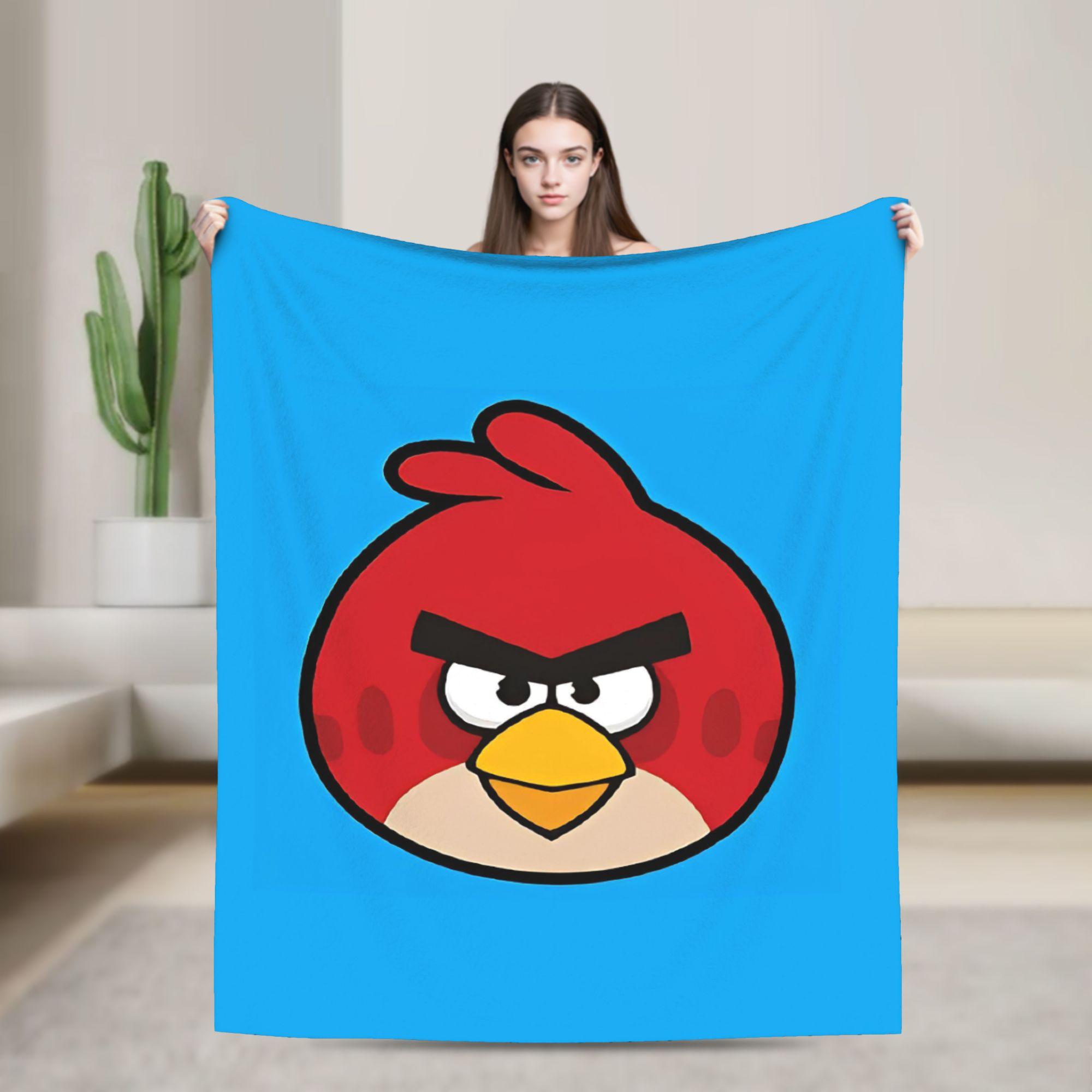 

Анімація A-A-Angry Birds Мультфільм Плюшева ковдра Дівчата Хлопці Фланелева ковдра-плед М яка Якісна на замовлення Покривало Ідея для подарунка 80x60in
