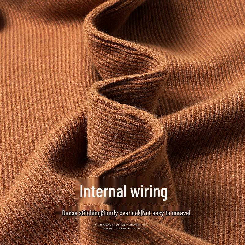 SHANSHAN Men's 100% Cashmere Half-Zip Pullover Sweater