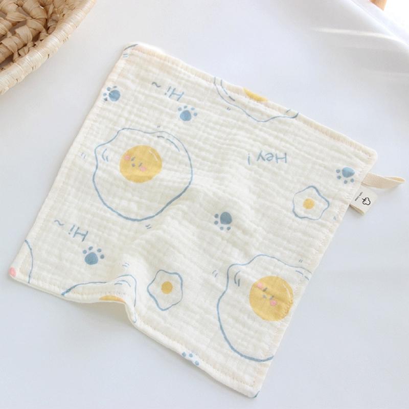 Cotton Washcloth Baby Muslin Face Towel for Delicate Skin 4-layer Absorbent Muslin Hand Washing Towel Newborn Burp Cloth