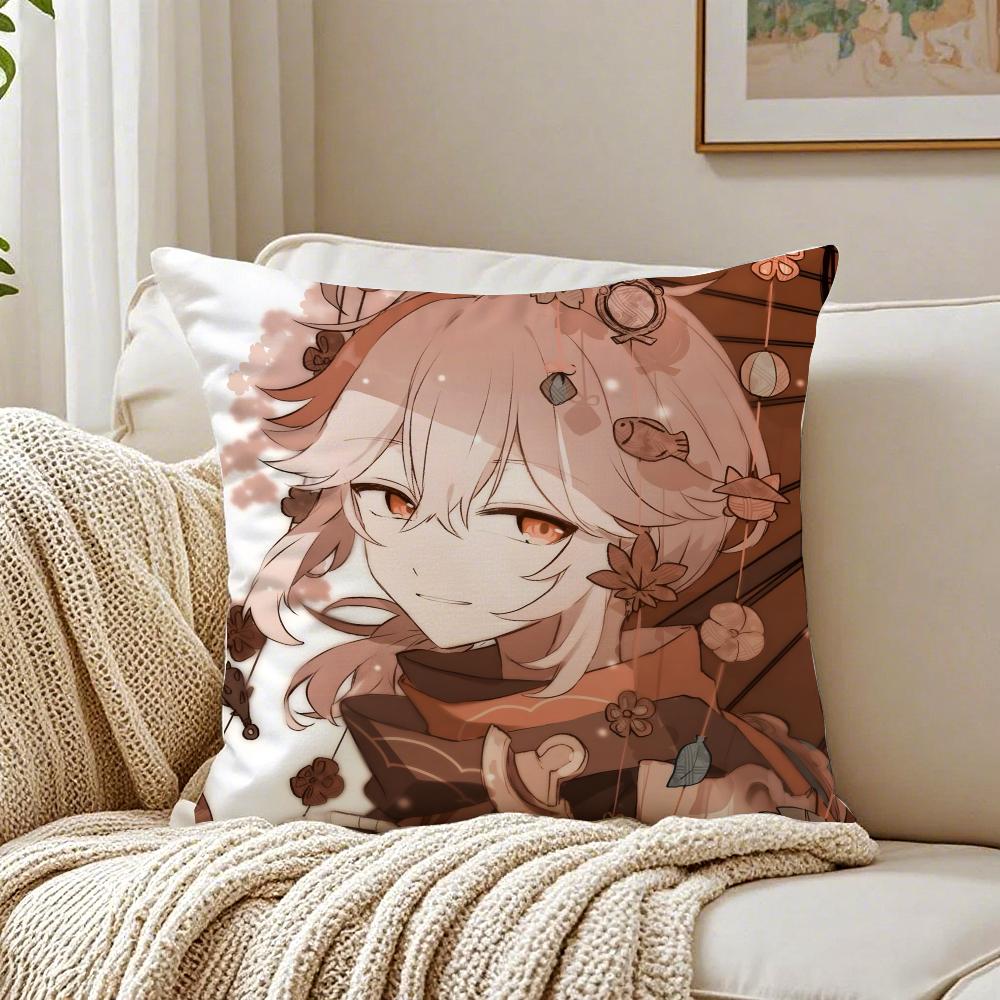 K-Kazuha Cushion Cover Pillowcase Anti-Dustmite Living Room Sofa Decor Cushion Room