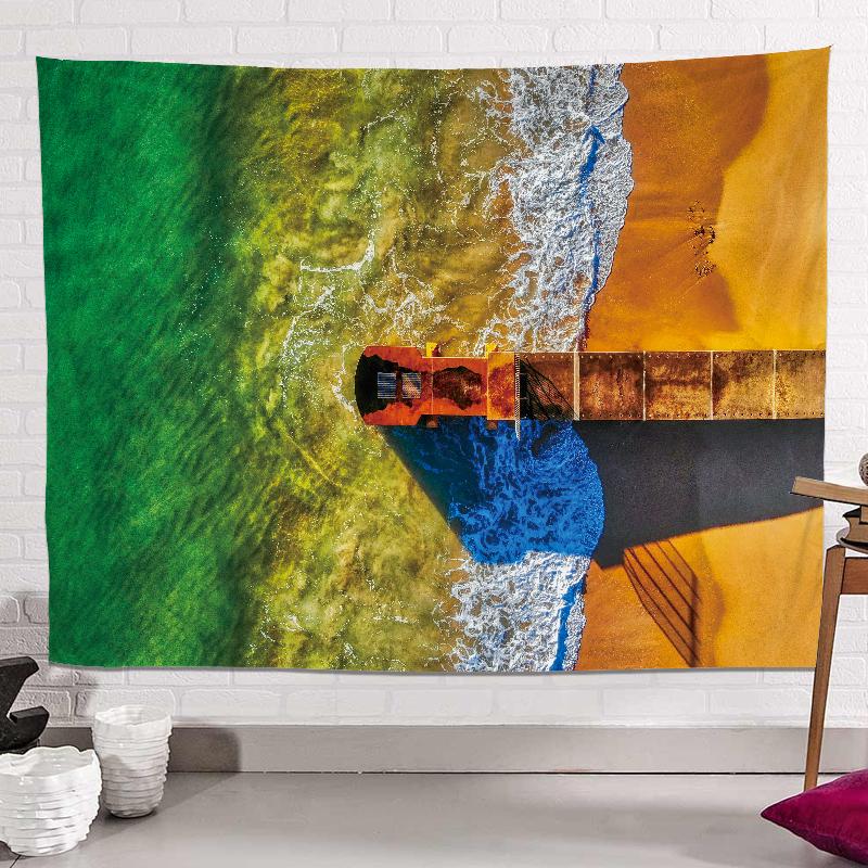 

Бохо Декор Домашний Декор Пейзаж Гобелен Настенный Тропическое Дерево Искусство Гостиная Декор Общежития 100X75CM