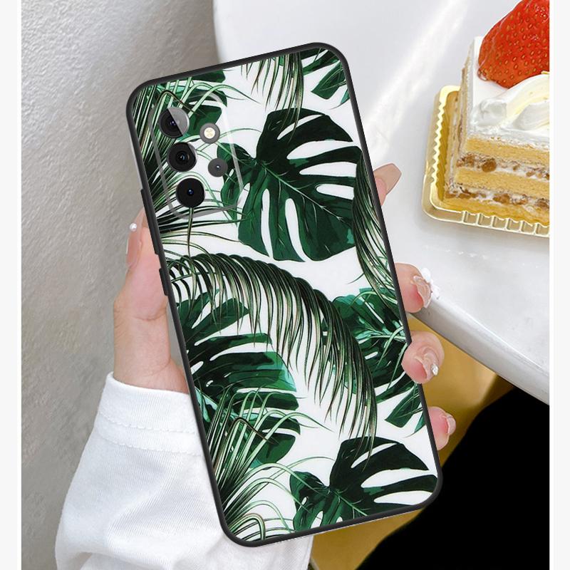 Tropical leaves Case For Samsung Galaxy A15 A25 A35 A55 A51 A71 A12 A32 A52 A13 A33 A53 A14 A34 A54 Cover