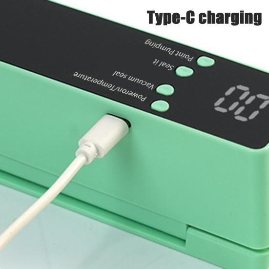 Sigilator Alimentar cu Vid Afișaj Digital 60kPa Aspirație Puternică Moduri Multiple