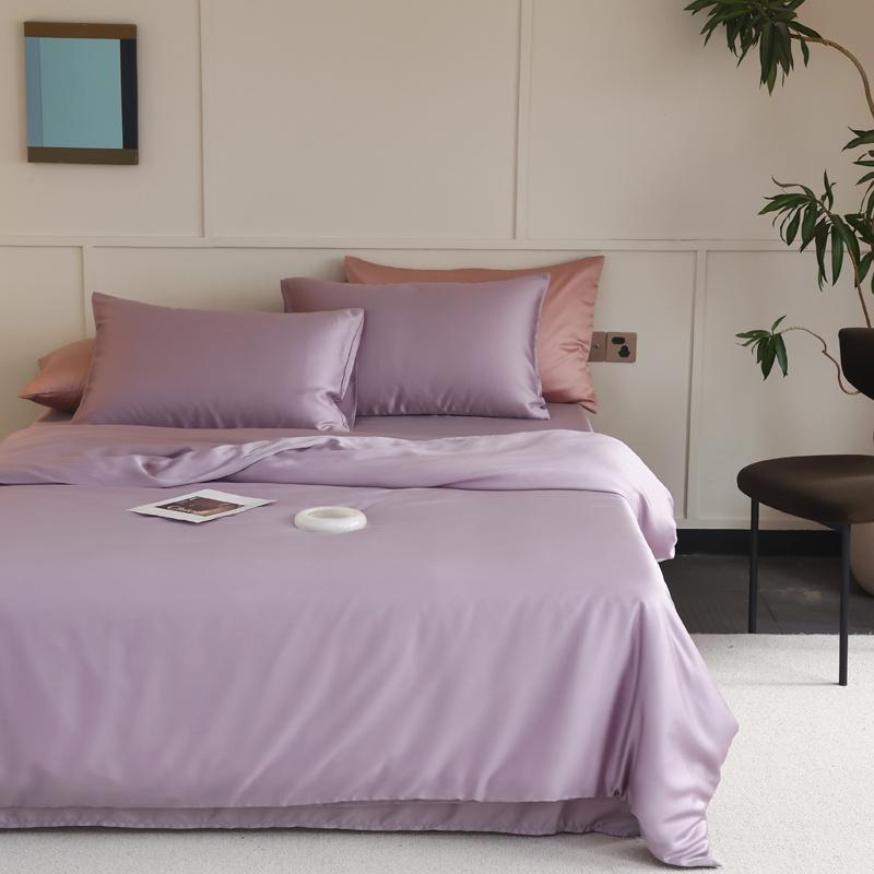 1PC Mulberry Silk Duvet Cover Quilt Cover Solid Color Smooth Comforter Cover with Zipper Closure Double King Queen Size Bedding