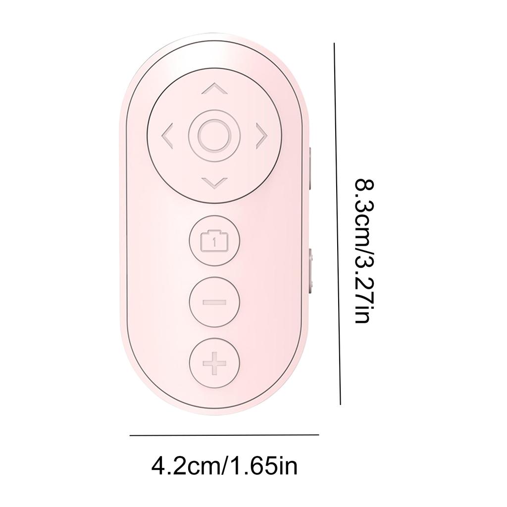 BT Camera Remote Shutter Smartphone Remote Clicker Wireless Video Scrolling Remote for Photo and Vlogging