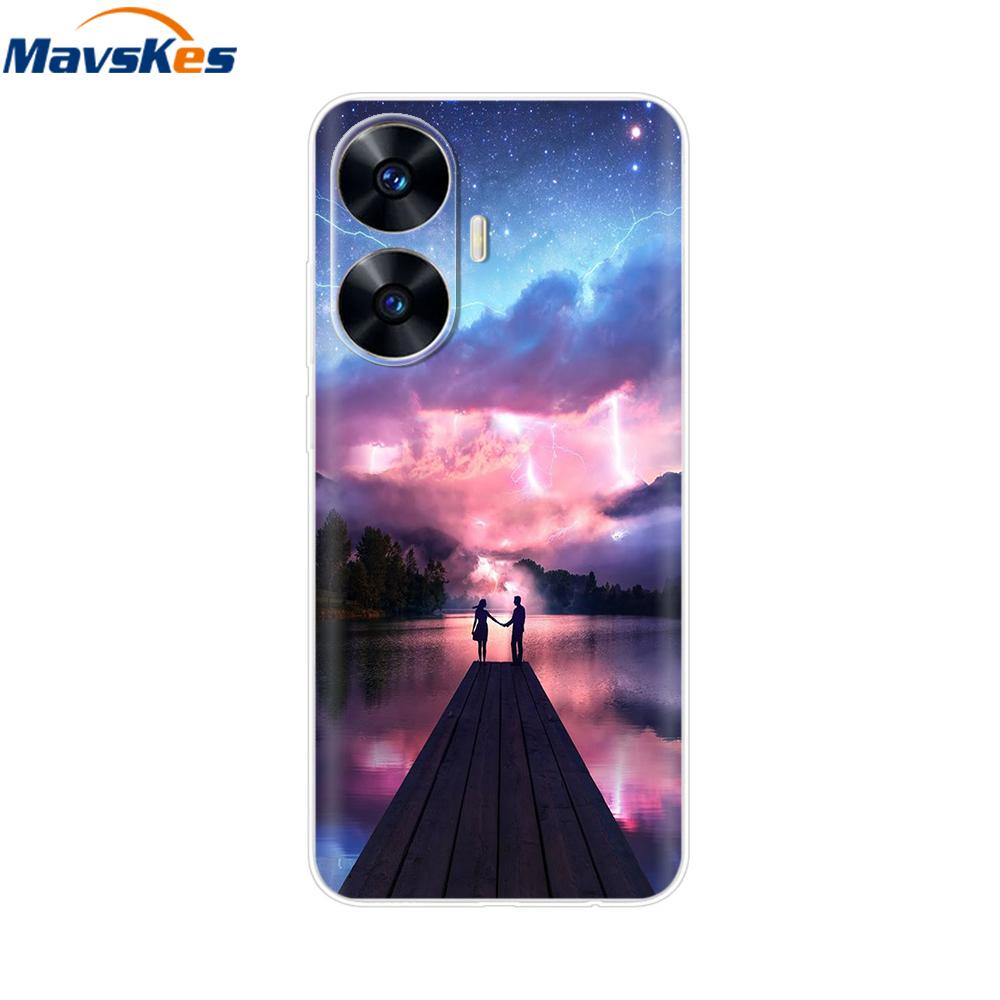 For Realme C55 4G Case C 55 Transparent TPU Soft Silicone Cover For OPPO Realme C55 RealmeC55 6.72 Inch Back Cases Phone Bumper