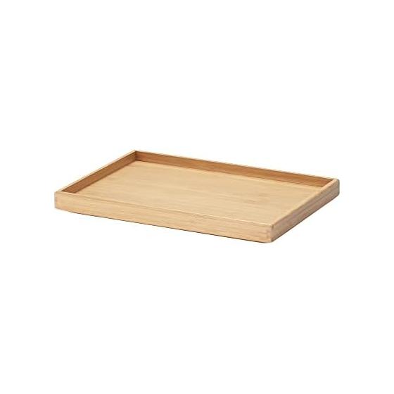 MUJI Overlapping Bamboo Rectangular Box Storage Supplies Lid Half Width 26 x Depth 18.5 x Height 2.5cm 12047285 Costume Case Storage Case Storage Box