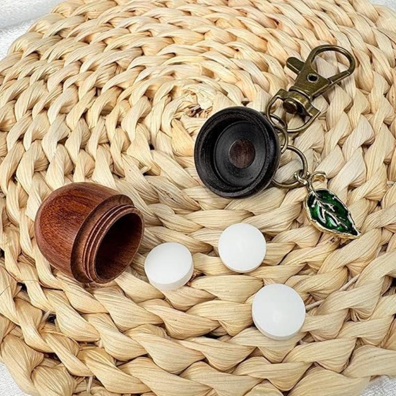 Acorn Shape Medicine Pill Box Mini Portable Medicine Tablet Container Store Small Items Keychain Durable Granule Storage Box