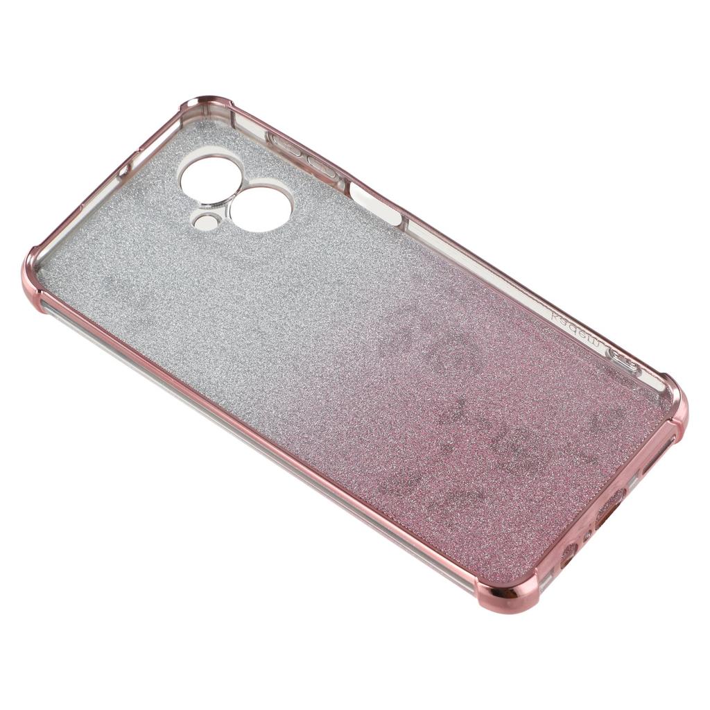KADEM For Motorola Moto G55 5G Case Flower TPU Flexible Gradient Phone Cover