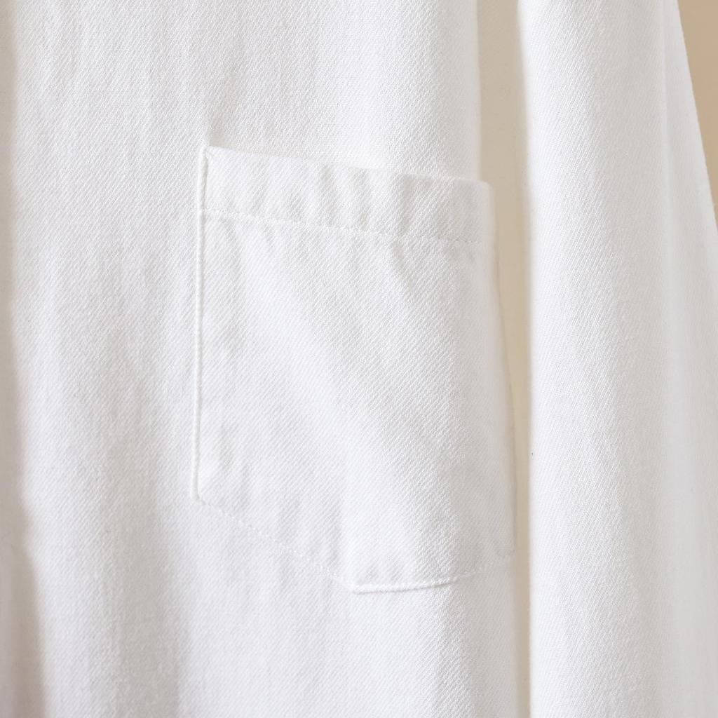 Solid Color Pure Cotton Long Sleeve Unisex Women's Shirt - Japanese Casual Style 