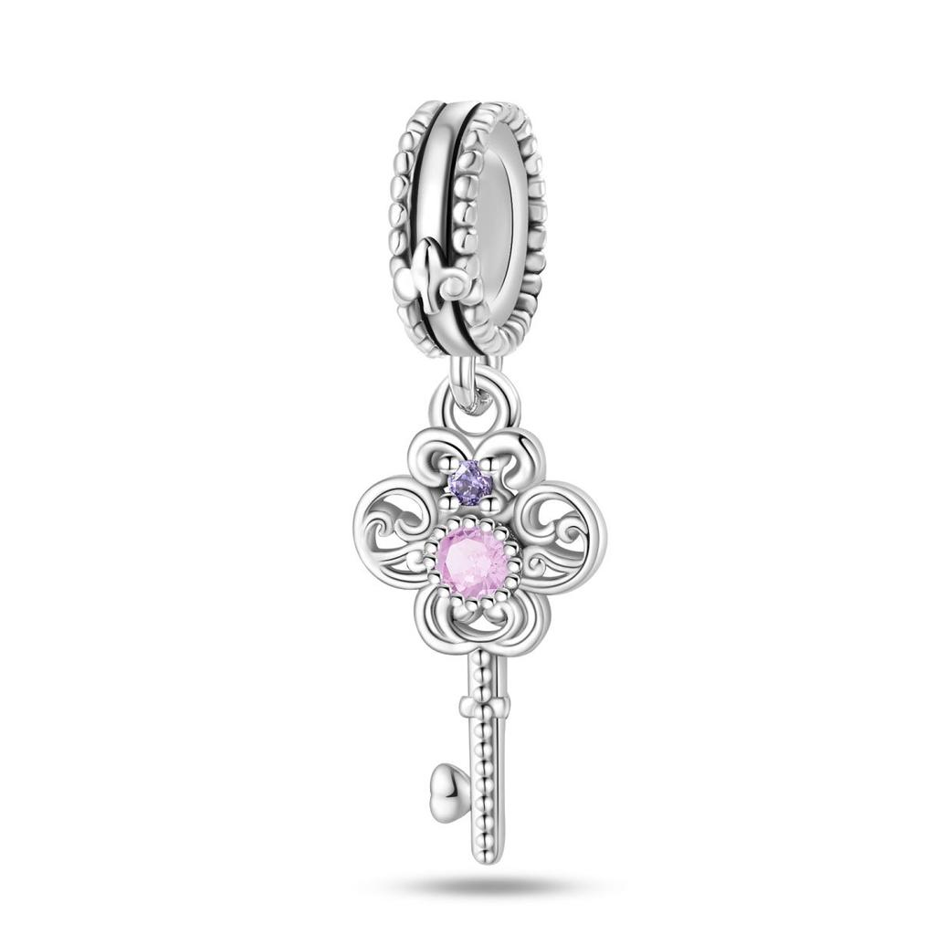 DIY Jewelry Accessories Bracelet 925 Silver Romantic Classical Butterfly Cross Key Pendant Beads 2026