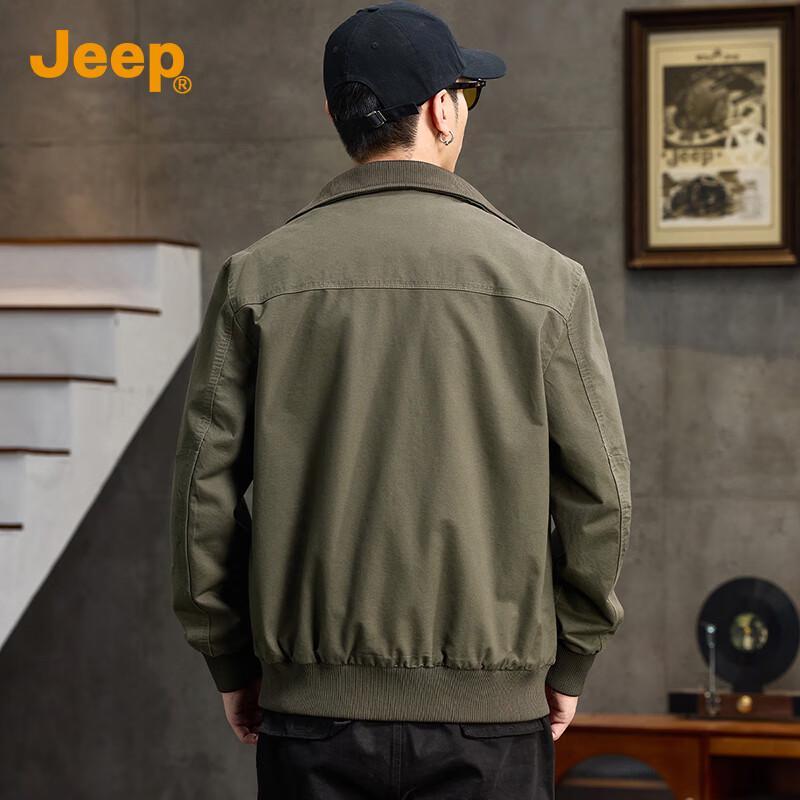 JEEP Men's Loose Fit Pure Cotton Casual Jacket