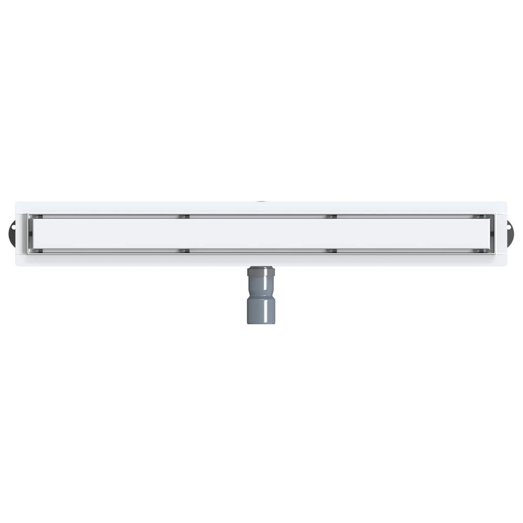 2 in 1 Shower Drain with 360 degrees Siphon Silver 80 cm Stainless Steel 304