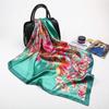 1 Stück Minimalistisches Bedrucktes Satin-Quadratuch, Neue Frühjahrs-Mode-Kopftuch für Damen, Kann als Taillengürtel, Taschendekoration verwendet werden,