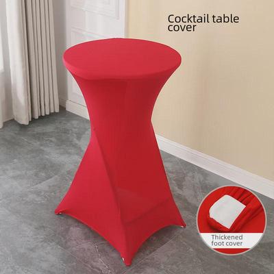 Hochwertiger elastischer Tischdeckenrock für Bankette, Hochzeiten und Cocktailtische