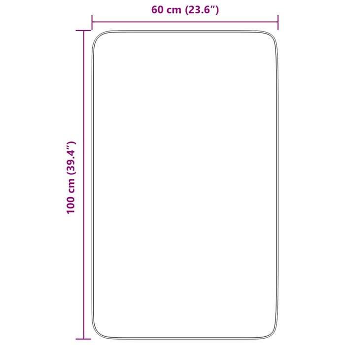 VidaXL Tapis Shaggy à poils longs gris foncé 60x100 cm polyester, tapis, tapis de chambre, tapis moderne, tapis de salon, 4102808