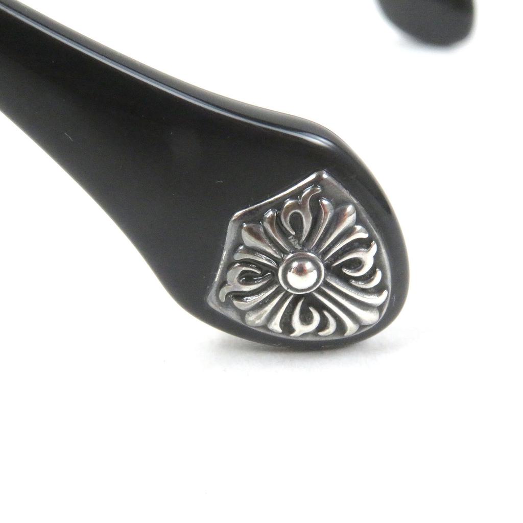 Great A’rossby Glasses Half rim Silver black SV925 mens 209252101 Used