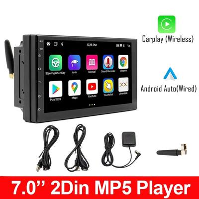 7,0-Zoll-Autoradio-Player Android GPS-Navigationssystem Multimedia MP5-Player Carplay Android Auto BT WIFI HD Rückfahrvideo