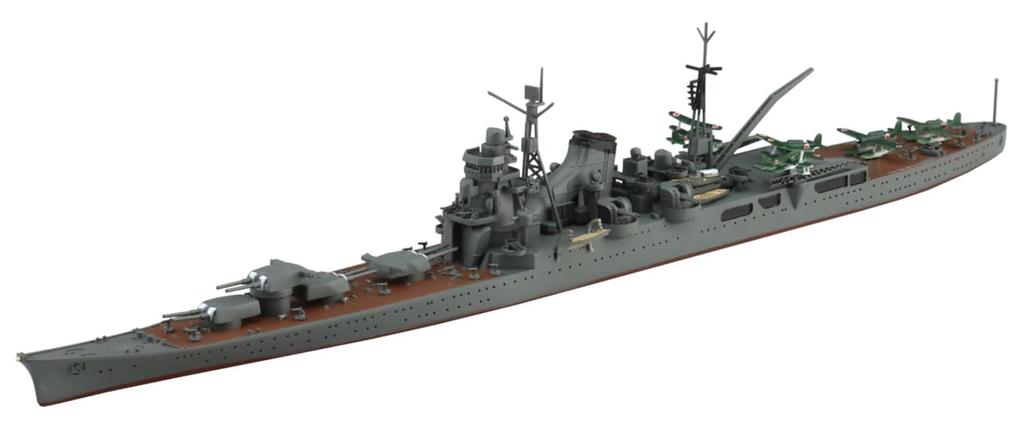 Aoshima Bunka Kyozai Waterline Series Japanese Navy Heavy Cruiser Tone Plastic Model 1/700 No.331