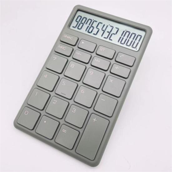 Electronic Calculator Mute Operation Office Supply Smooth Edge Impact Resistant Desktop Basic Counter Useful Arithmetic