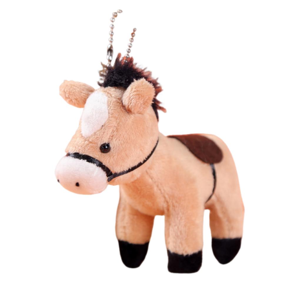 Pendant Stuffed Animal Horse 12cm Plush Horse Cute Bag Charm  Charm