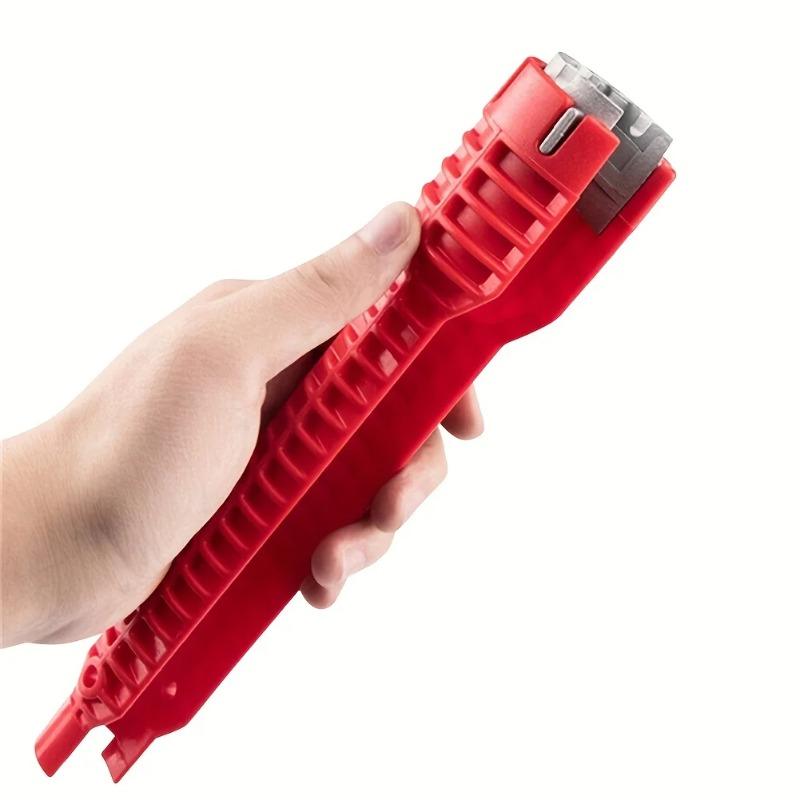 8 IN 1 Sink Faucet Wrench Plumbing Repair Tool Handle Double Head Wrench Spanner Tool Installer Ratchet Wrench Set for Bathroom 5 IN 1