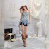 UNIFREE Plaid Halter Vest