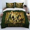 Impressão 3D L-O Senhor dos Anéis H-O Hobbit Confortável Capa de Edredom Fronha Conjunto de Roupa de Cama Decoração de Quarto Infantil Têxtil para Casa