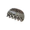 Large Oval 8cm Cow Pattern Hair Claw Clip For Women Stylish Retro Design