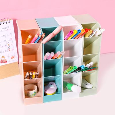 Desk Organizer for Pens Storage Brush Stand Desk Pencil Holder for Office Makeup Storage Box Kawaii Stationery School Supplies