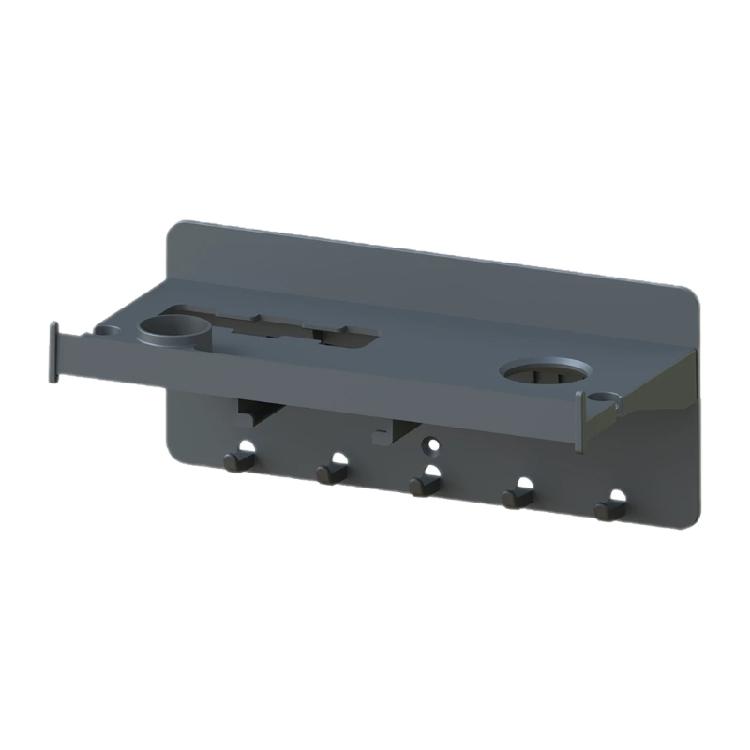 Plastic Kitchen Storage System Blender Accessory 12 Compartment Wall Rack with 10kg Load Capacity Easy Cleaning Surfaces 1