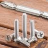 Set of 100 Versatile Stainless Steel Countersunk Screws Long lasting Flat Head Screws for Home & Industry & Outdoor Use