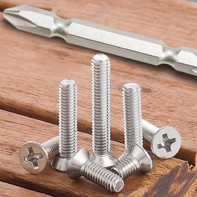 Set of 100 Versatile Stainless Steel Countersunk Screws Long lasting Flat Head Screws for Home & Industry & Outdoor Use