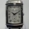 Used Beautiful Condition, Emporio ARMani AR-0243, Silver, Tank-shaped, Men's, New Battery