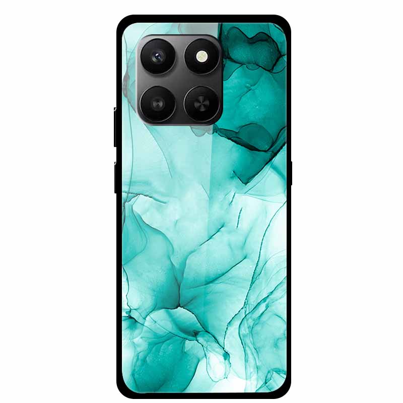 Glass Back Cover For Honor 200 Pro 5G Case Marble Hard Tempered Glass Case For Honor play 10T 400 Smart 5G Case 6.77" Shell Para