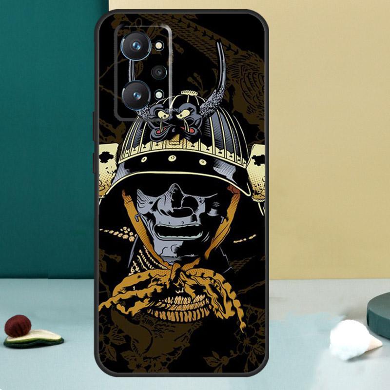 Samurai Mask Warrior Helmet For Realme GT 7 Pro GT 5 6 6T C67 C61 C55 C53 C51 C21Y C25S C75 10 11 12 13 14 Pro Plus Case