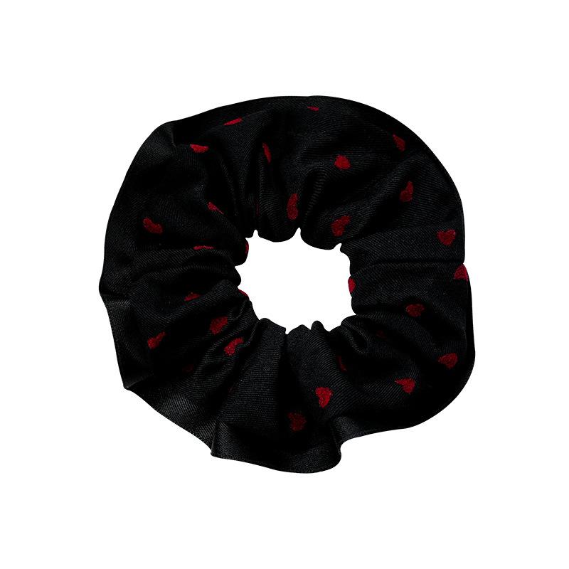 Black Large Intestine Hair Band Women's Hair Rope Bow Headband Temperament Tied Hair Rubber Band Headdress