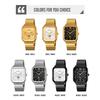 Fashion Waterproof Time Clock Wristwatches Business Movement Quartz Watches For Men Women Dress Watch Square Dial