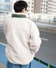 WEGO Unisex Boa Cold Weather Loose Christmas Size Type C Dark Gray Men's Jacket, Outerwear, Blouson, Protection, Fit, Outdoor, Casual, Fall/Winter