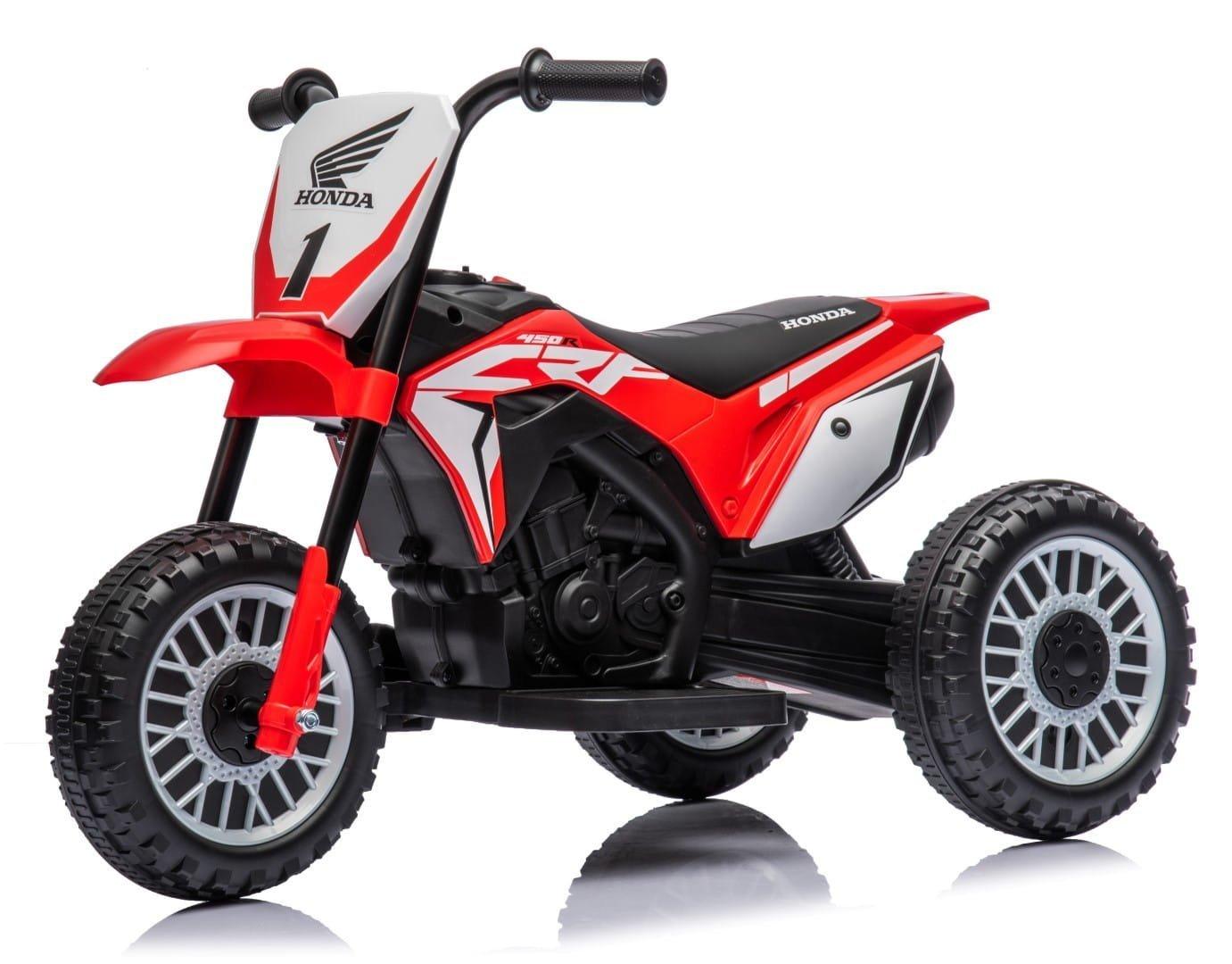 Bērnu sarkans Honda CRF450 elektrisks ar