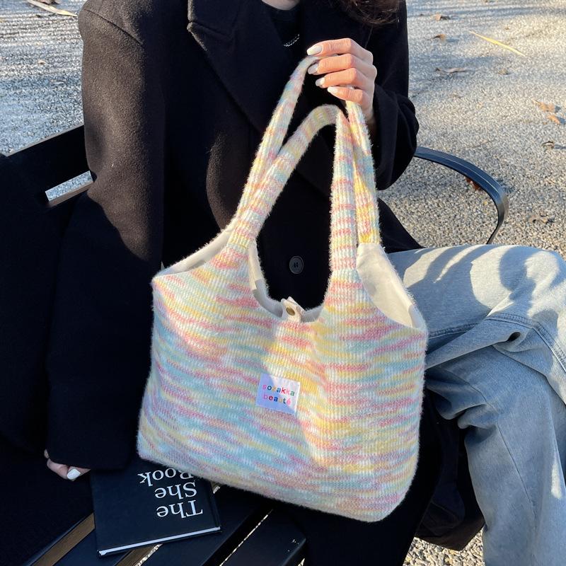 Design Plush Tote Bags for Women Canvas Women Shoulder Bag Class Bags for Girl Designer Bags Shopping Bag Bolsos De Mujer