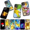 Cover for Apple iPhone 17 16 11 Pro XS Max XR 6 7 8 Plus 16E SE 2020 Air 5 SE2 Phone Case Cute P-Pokemons Cartoon P-Pikachus