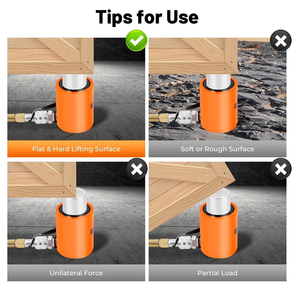 Hydraulic Hand Pump, 20T 50 Mm Hydraulic Cylinder Lifting Stand with 70 Mpa 350CC Manual Hydraulic Pump, Portable Hydraulic Jack