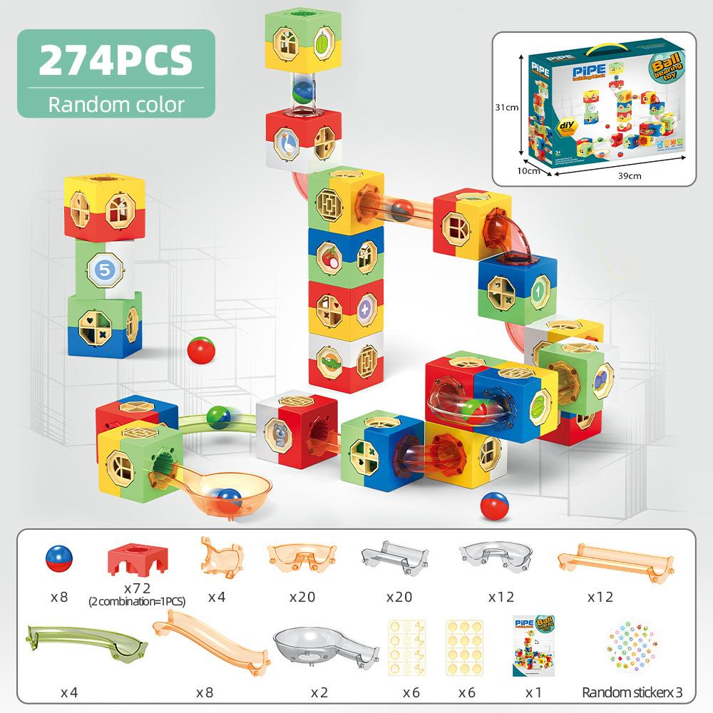 Children'S Diy Two-In-One Pipe Building Block Parent-Child Interaction To Build Educational Toys Gifts