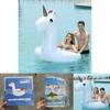 Giant Inflatable Unicorn Swimming Ring For Adults Swim Float Pool Toy Fun